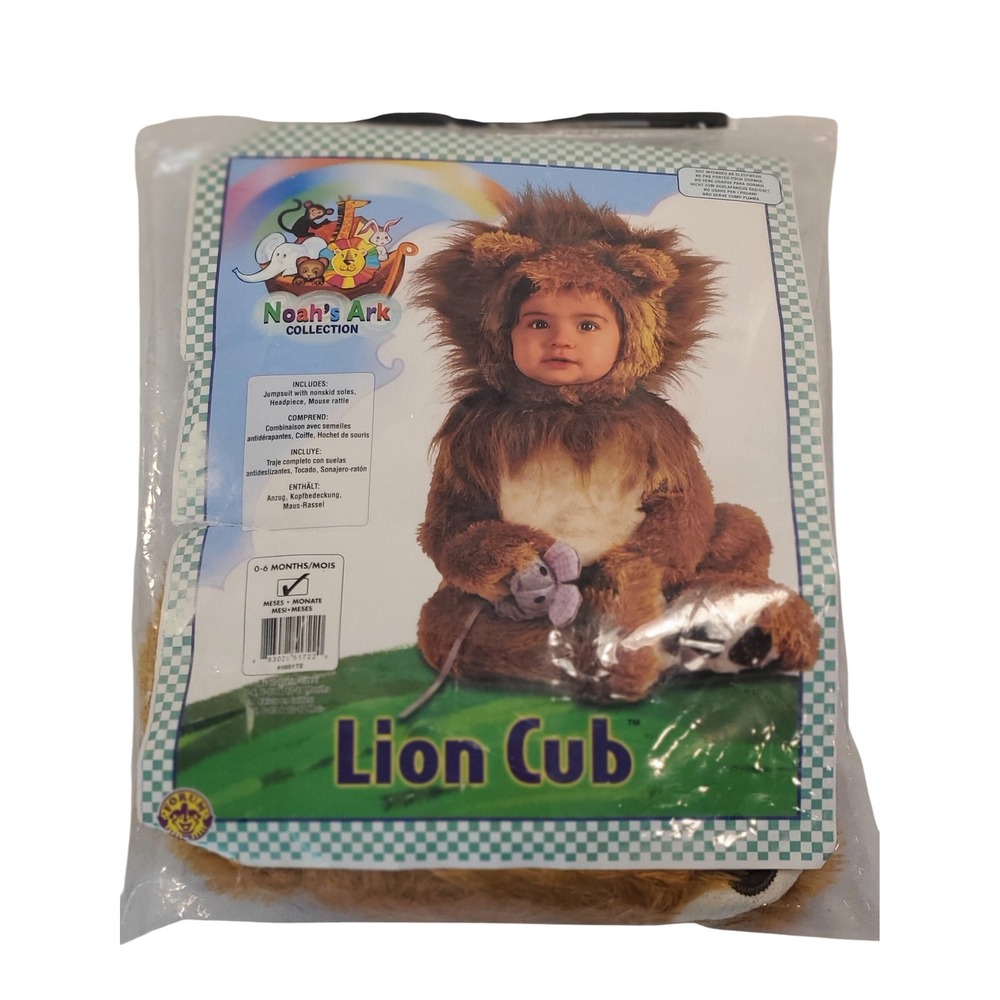 Noah's Ark Collection Lion Cub Infant Costume 0-6 Months Brown 8851722 - Picture 1 of 3